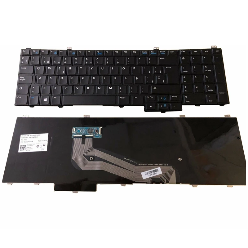 Novo para Dell Latitude Espanhol sp Teclado 15 5000 E5540