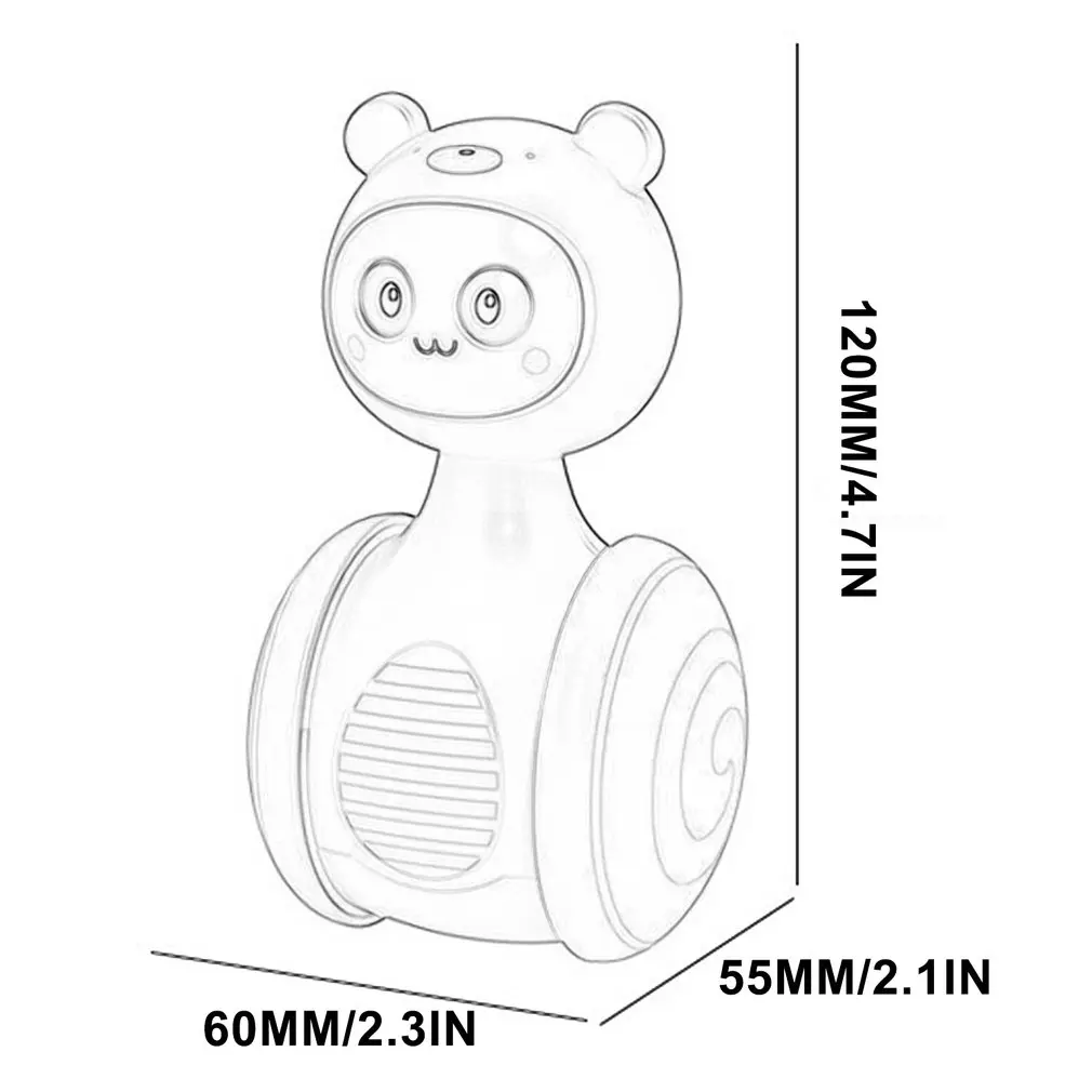 

Sliding Tumbler Bell Rattle Infant Toys Cartoon Roly-poly Learning Education Toys For Kids Tumbler Mobile Bell Toy