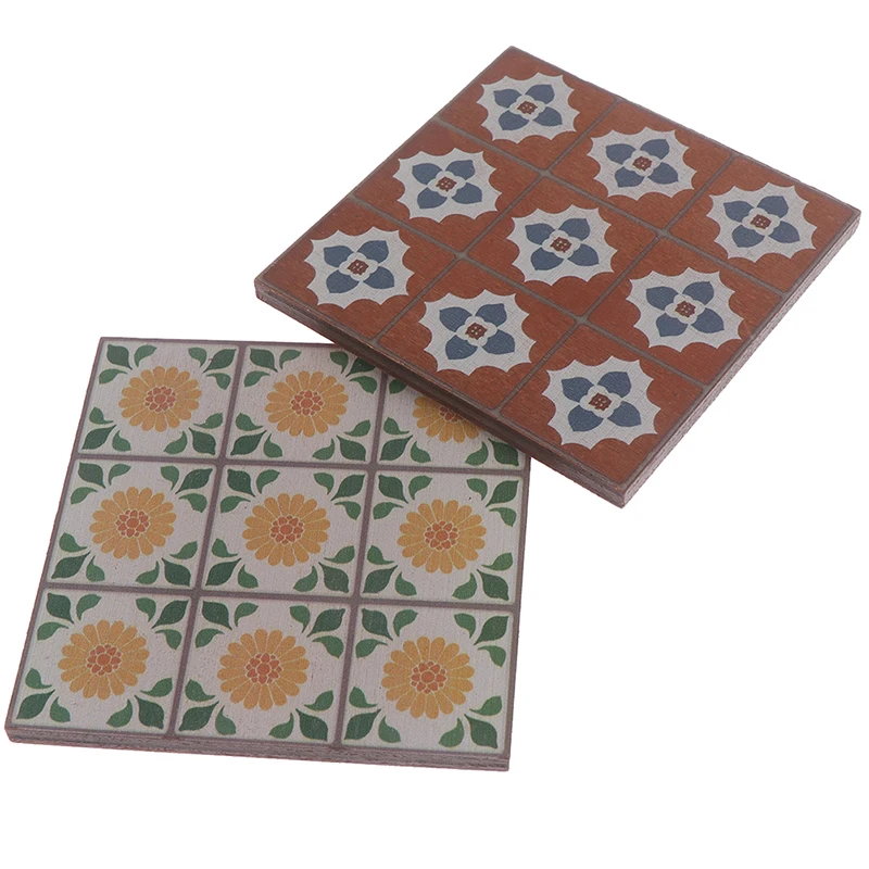 1/12 Scale Dollhouse mini Furniture Miniature floor wallpaper for Dolls House Any Rooms Decor Accs |