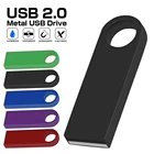 USB 2,0 металлический USB-накопитель, 4 ГБ, 8 ГБ, 16 ГБ, 32 ГБ, 64 ГБ, 128 ГБ