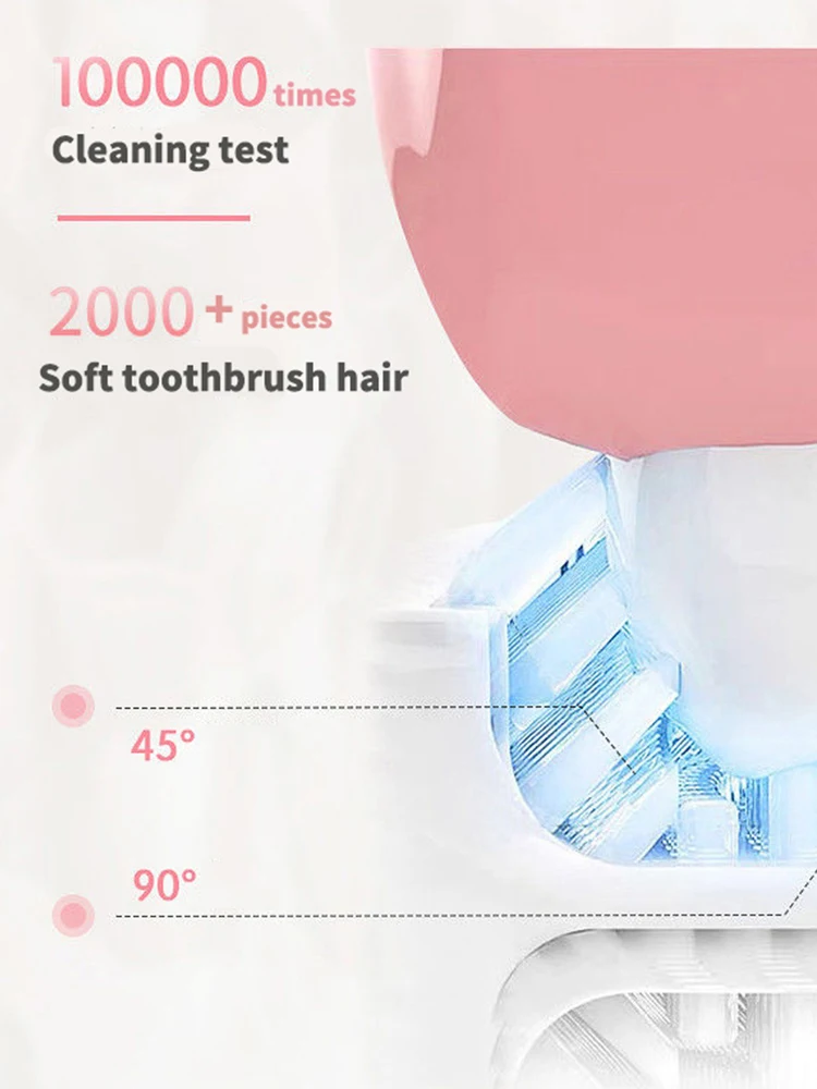 

ET-UC31 Children Ultrasonic Electric Toothbrush Silicone U Sonic Brush Head Intellige Sound 360 clean IPX8 Waterproof Teeth
