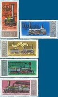 5pcsset new cccp post stamp 1978 locomotive train ussr stamps mnh