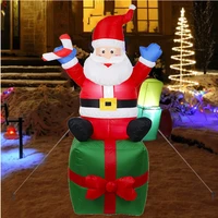 1 21 82 4m inflatable doll night light christmas decor outdoor santa claus new year decor garden toys party arrangement props