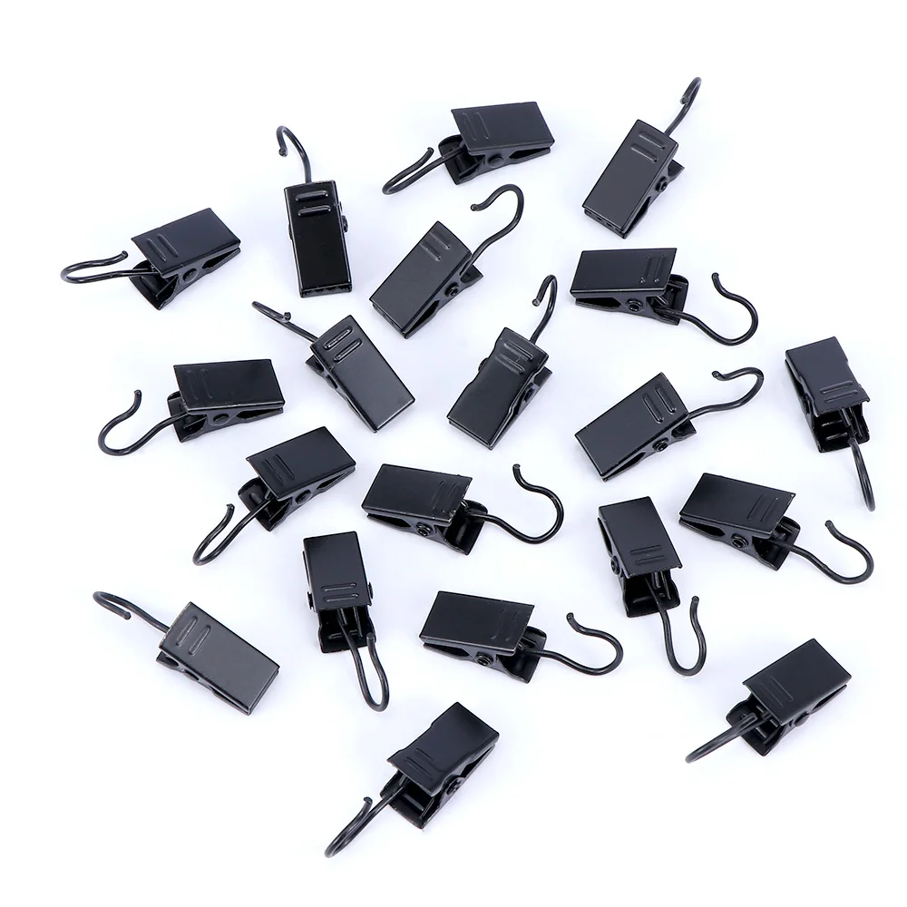 20 шт./компл. металлический зажим под крокодила для оконного душа зажимы с