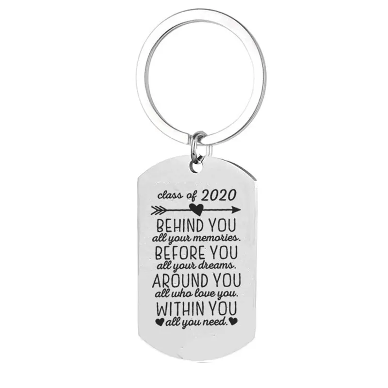 Подарки на выпускной брелок 2020 класс кольцо для ключей Выпускной колледж подарки