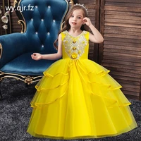 bh 5809flower girl dresses ball gown princess children dress wholesale ball gown party prom dress white yellow bean paste sky b