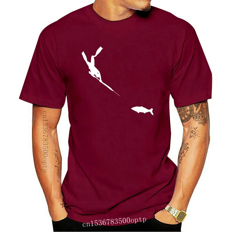 

Новинка 2021, горячая Распродажа, 2021, Мужская футболка, футболка Подводная охота, футболка с круглым вырезом для фридайвера, охоты на рыбу