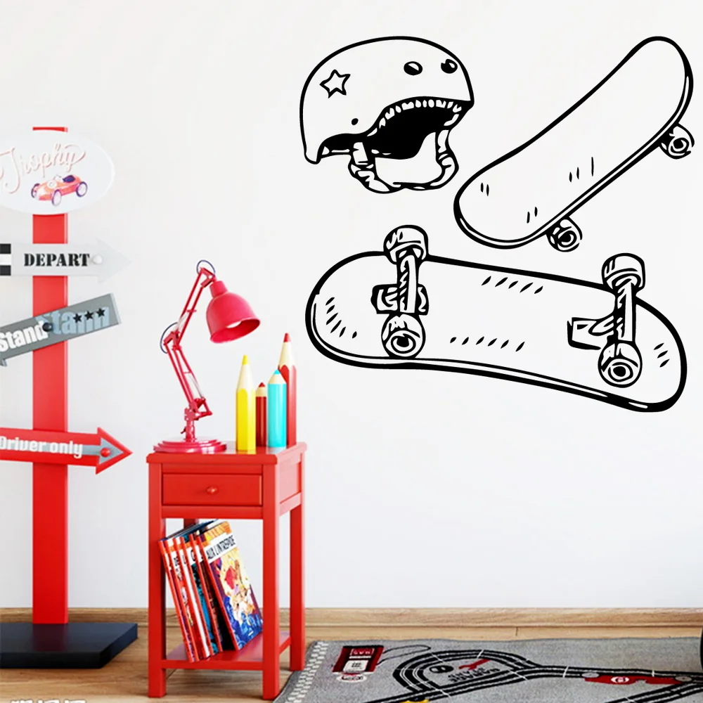 Забавная скользящая пластина домашний декор виниловые наклейки на стену для