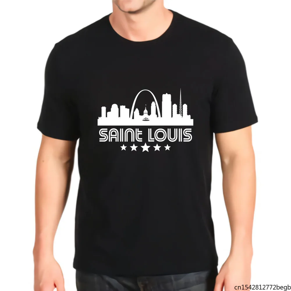

Retro Saint Louis Skyline Men's T Shirt