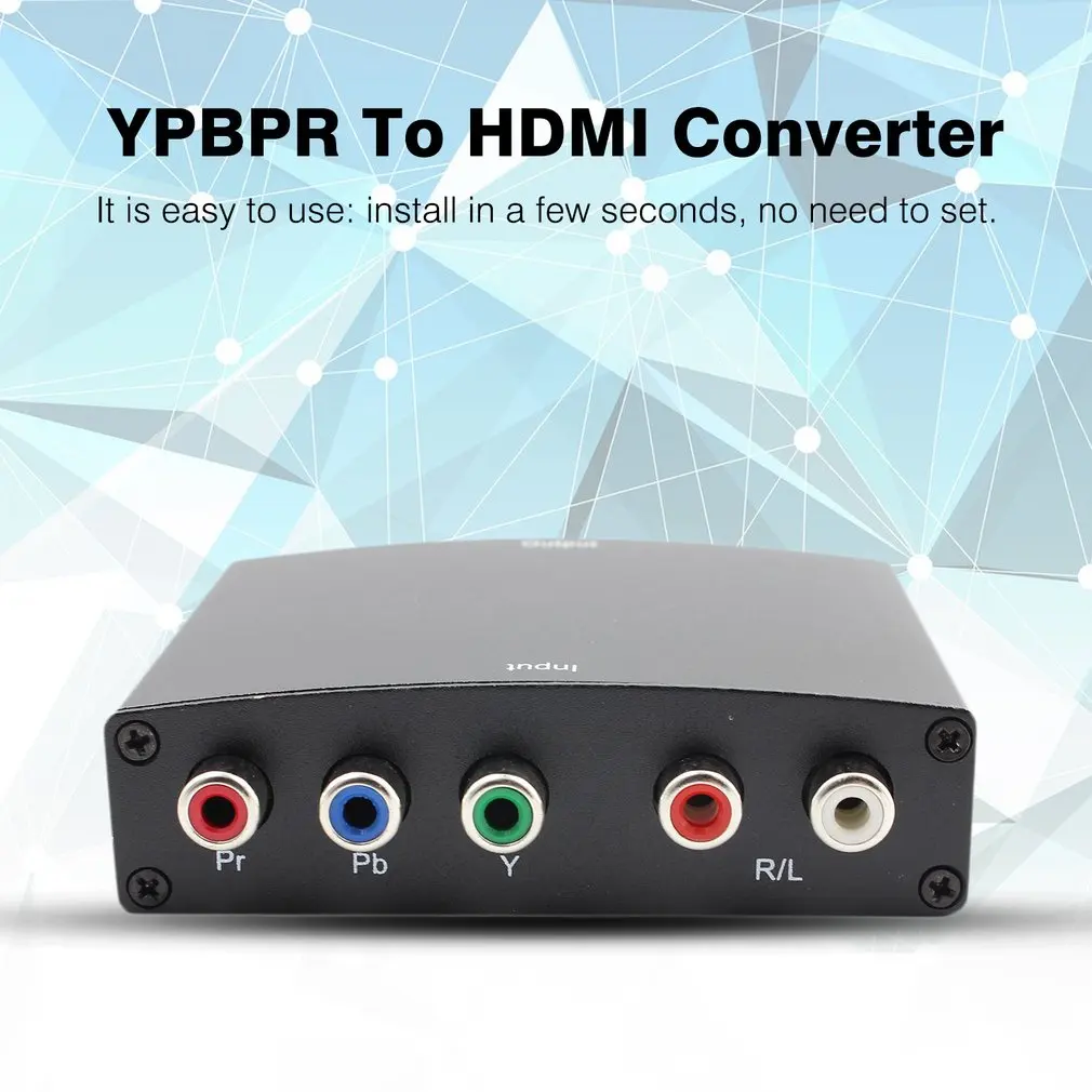 Professional YPBPR + Audio R/L To HDMI Converter Conversion Adapter Supports Highest Video Resolution Up 1080p | Электроника
