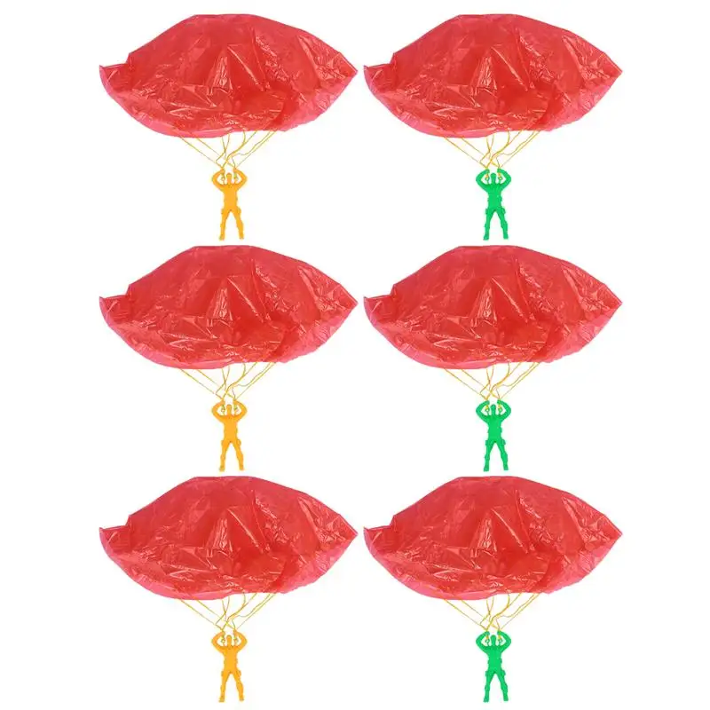 6 шт. игрушечные парашюты метания под водой парашют на открытом воздухе Детские