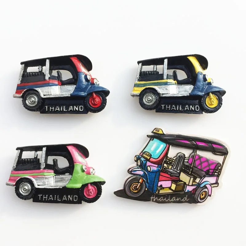 

QIQIPP Thailand Bangkok cultural tourism commemorative decorative crafts magnetic refrigerator stereo dash car collection