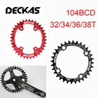 DECKAS 104 BCD цепной круг узкая широкая зубчатая пластина части коленчатый набор 32T34T36T38T MTB дорожный велосипед цепь кольцо аксессуары