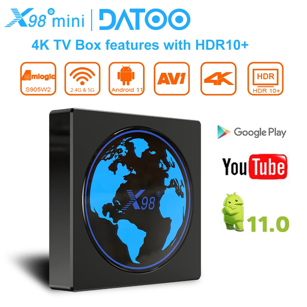 

ТВ-приставка X98 mini Smart iptv, Android 11, Amlogic S905W2, 4 ГБ, 64 ГБ, 32 Гб, поддержка стандартного Wi-Fi, BT, 4K, медиаплеер X98Mini ip, ТВ-приставка, новинка