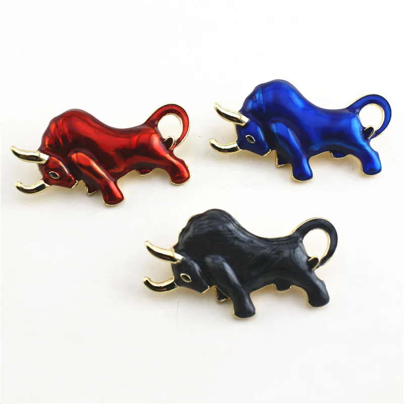 New Year of the Ox Retro enamel fashion bull brooch Alloy creative Zodiac broochs | Украшения и аксессуары