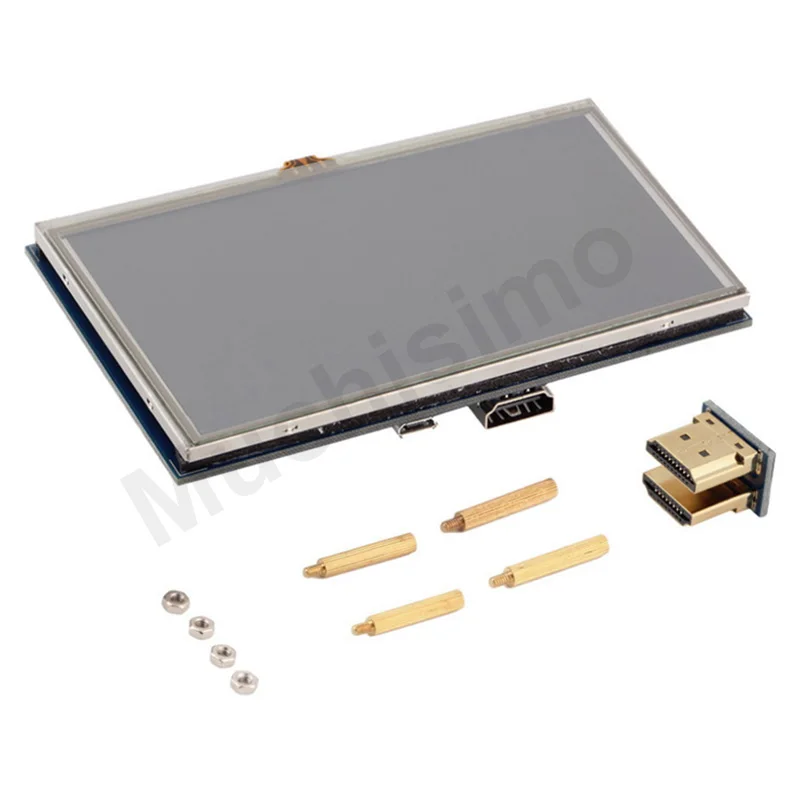 5 дюймовый Raspberry Pi 4 Model B ЖК дисплей сенсорный экран 800 × 480 HDMI TFT монитор + Чехол