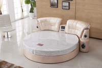 genuine leather bed frame soft bed home bedroom massage speaker system led camas lit muebles de dormitorio yatak mobilya quarto