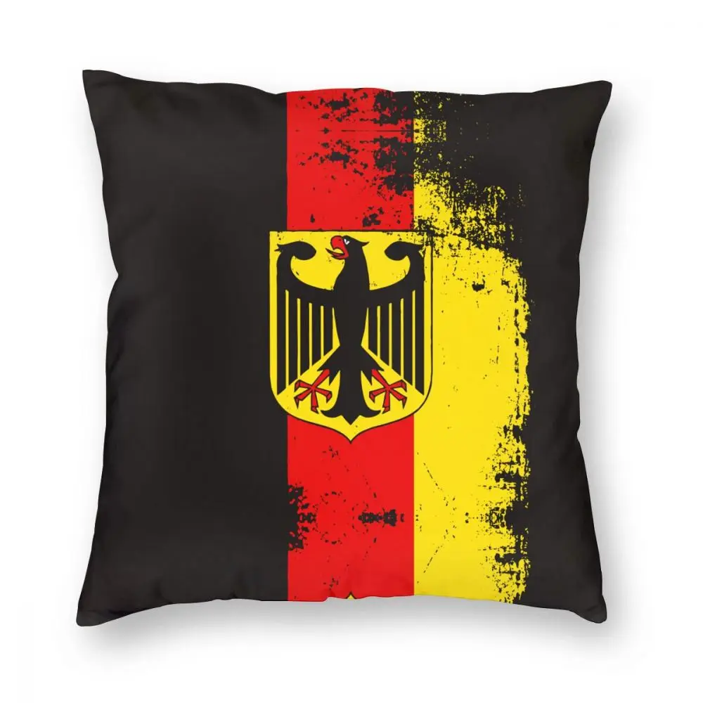 

Germany Flag Eagle Coat Of Arms Bundesadler Throw Pillow Cover Polyester Cushions for Sofa German Awesome Pillowcase