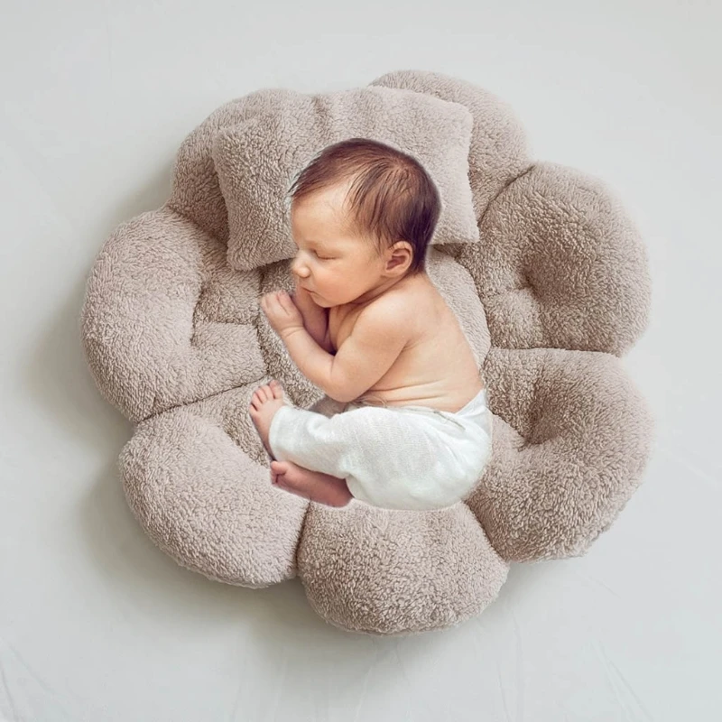 

2 Pcs Newborn Photography Props Mat Cushion Pillow Set Baby Photo Shooting Posing Assist Accessories