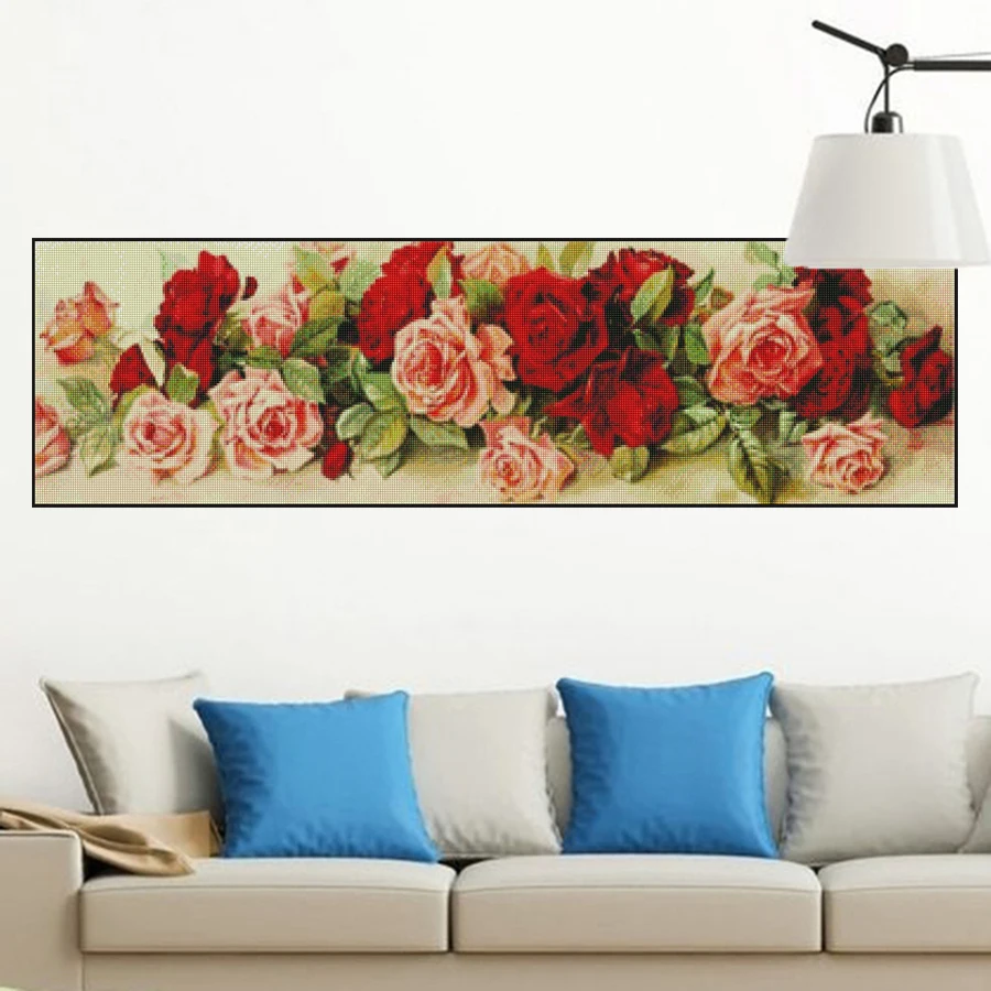 Фуюн 5D Diy Алмазная Живопись Вышивка крестом пион & розы Полный Круглый мозаика