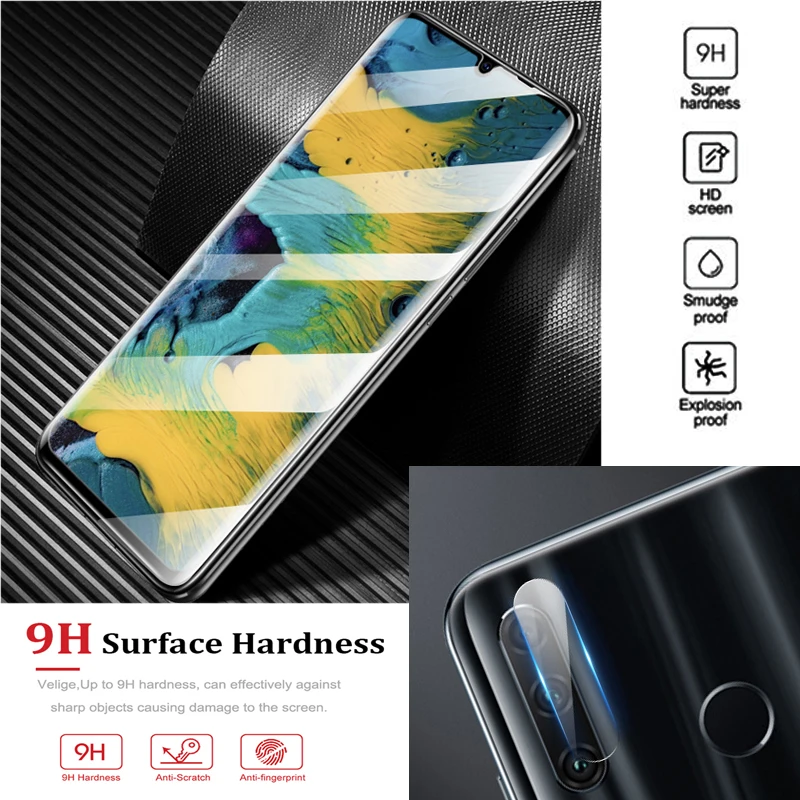 2в1 Защитное стекло для huawei p30 lite защита экрана huawei p30 p30lite p 30 светильник huawey cam с объективом камеры full glas
