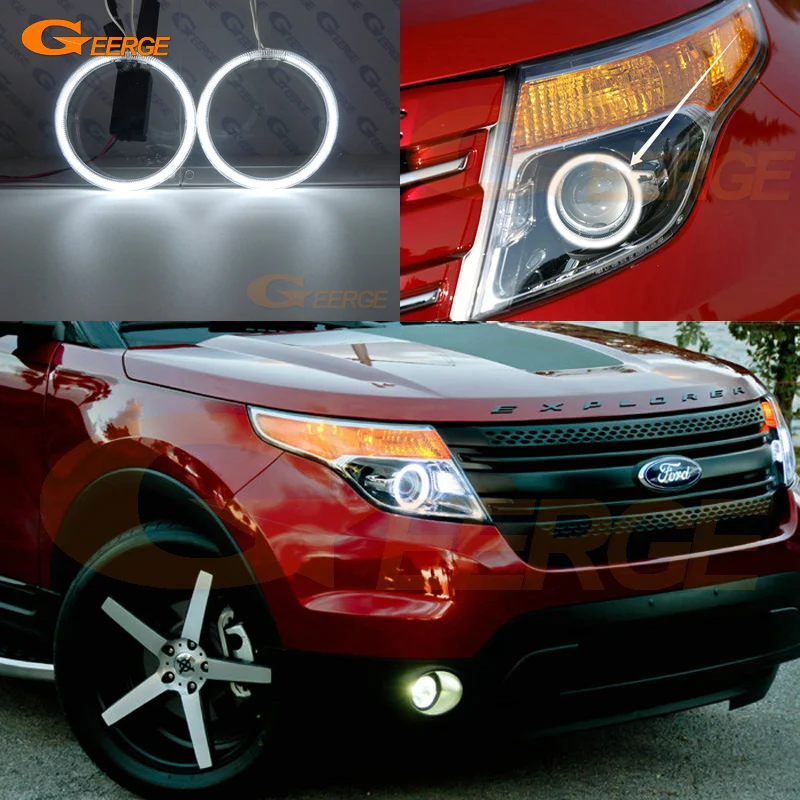 Для Ford Explorer 2011 2012 2013 2014 2015 отличные ультра яркие CCFL ангельские глазки Halo кольца