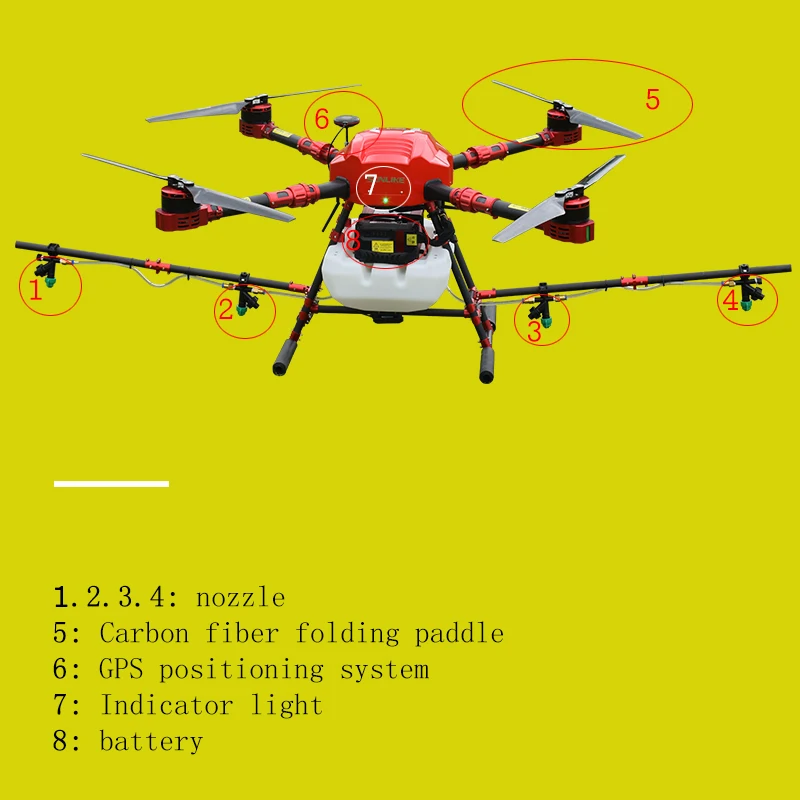 S412 Agricultural Drone 4-Axis Pesticide GPS Positioning China Spraying UAV | Игрушки и хобби