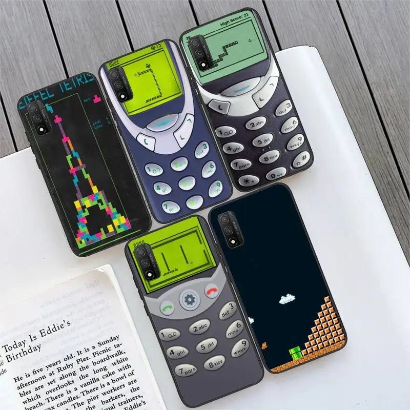 

Classic Games Tetris Silicone Phone Case For Huawei Mate 9 10 20 30 40 X Lite Pro Cover Fundas Coque