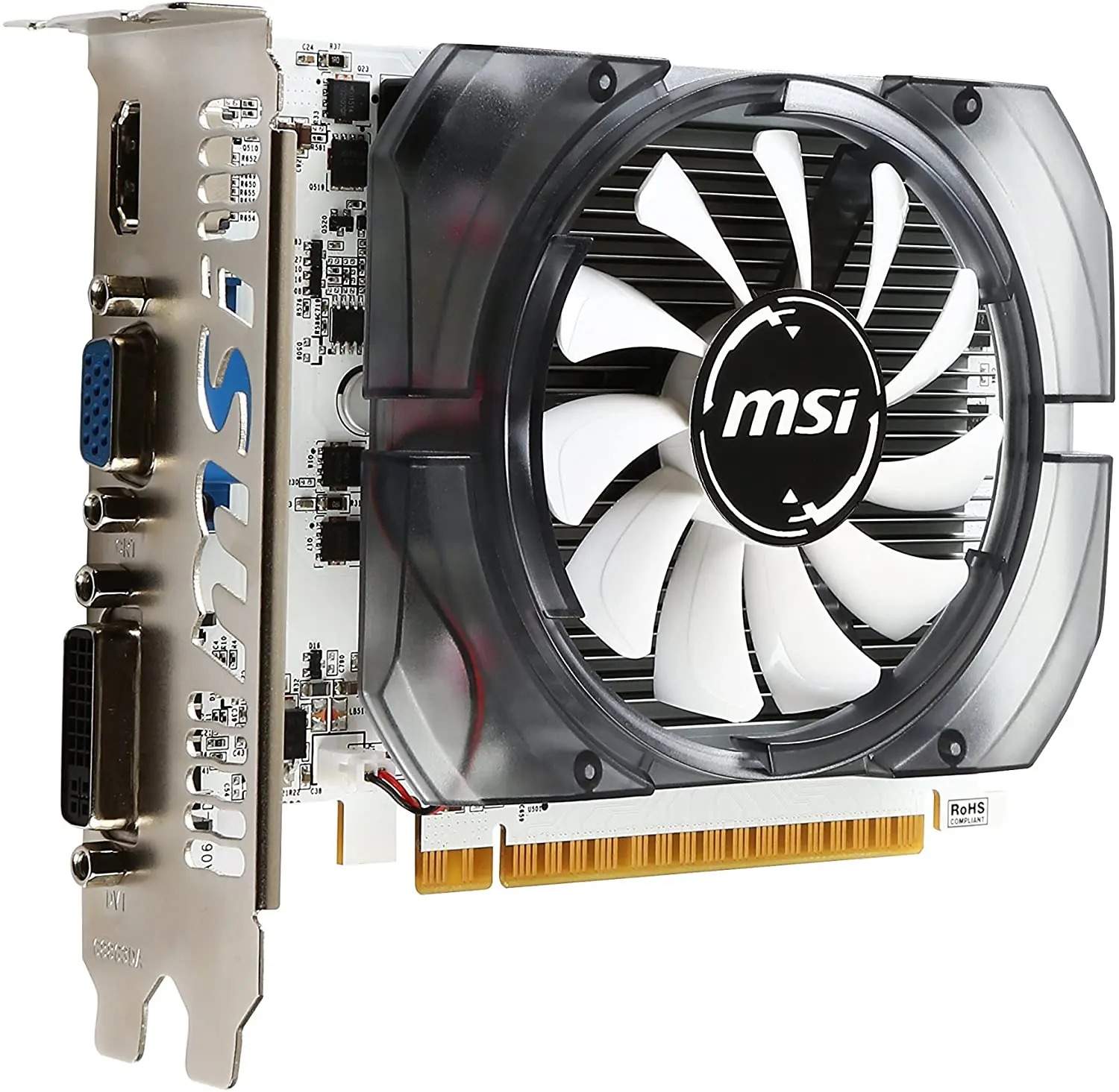 MSI Nvidia 4GB GT730 DDR3 128 Bit N730-4GD3V2 HDMI DVI VGA 4GB memory design multi-monitor or 4K systems 4096 MB DDR3 memory