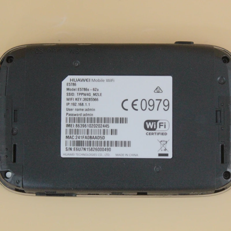 Разблокированный используемый huawei E5786 E5786s-62a с антенной 4G 300 Мбит/с LTE Cat6 мобильный WiFi беспроводной маршрутизатор и 4G беспроводной роутер