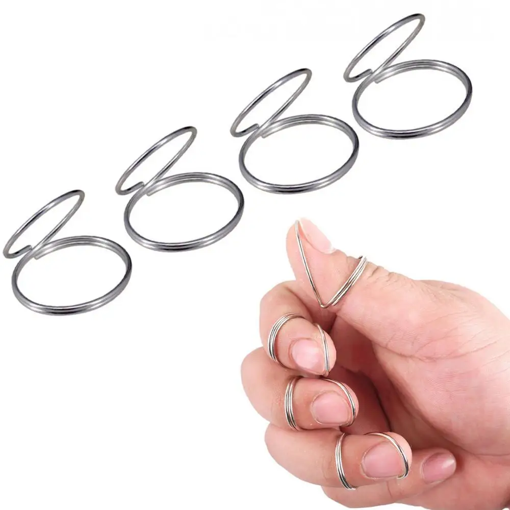 4 шт. электрогитараметаллический палец пальца выбирает Guard Регулируемый Plectrum