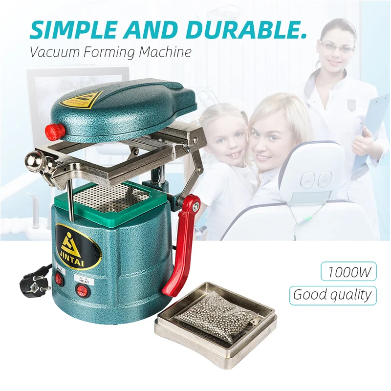 220 В 1000 Вт Стоматологическая вакуумная Формовочная и формовочная машина для