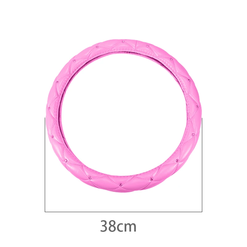 Женский чехол на руль из искусственной кожи с кристаллами автомобильные чехлы