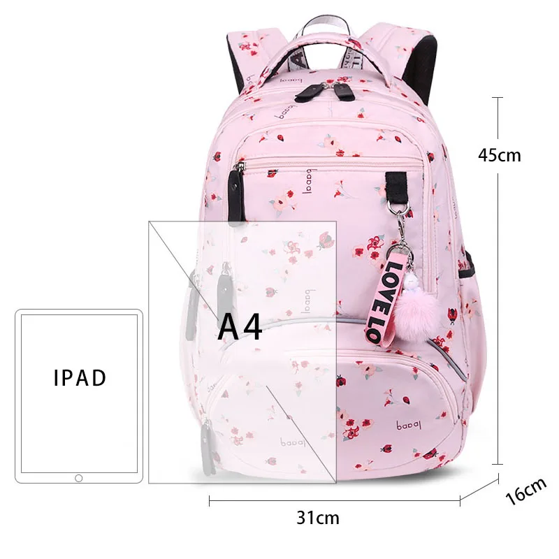 korean sytle children's school backpack kids book bag bags for girls waterproof laptop female bagpack | Багаж и сумки