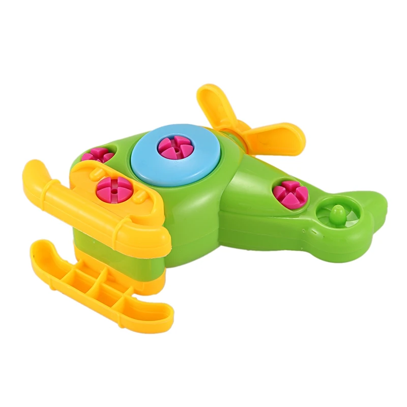 Строительные игрушки разбираются в сборе вертолет головоломка для детей 3 лет