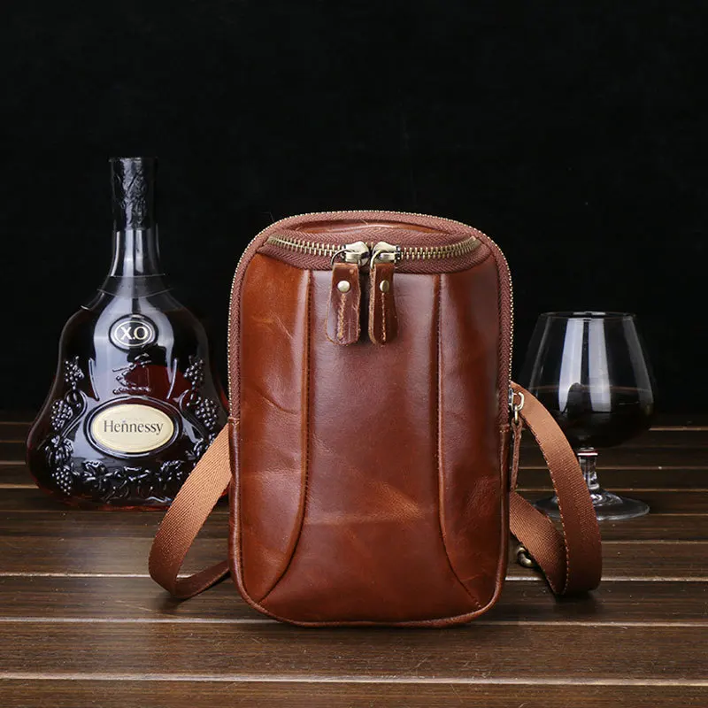 Мужской винтажный дорожный кошелек из натуральной вощеной кожи | Багаж и сумки