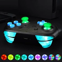 extremerate multi colors luminated thumbsticks d pad abxy zr zl l r buttons dtfs led kit for ns pro controller
