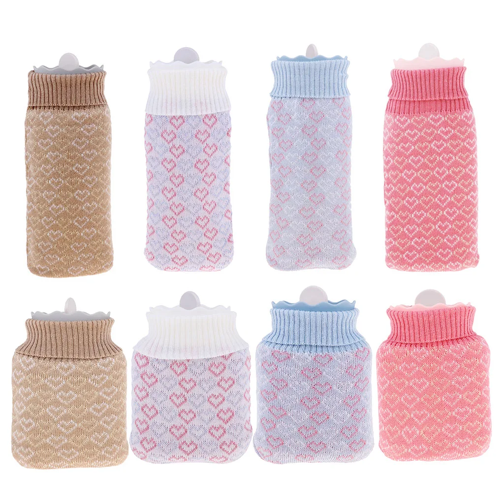 

Многофункциональный Зимний безопасный нагреватель для живота, бутылка для горячей воды, Компрессор льда с вязаным чехлом