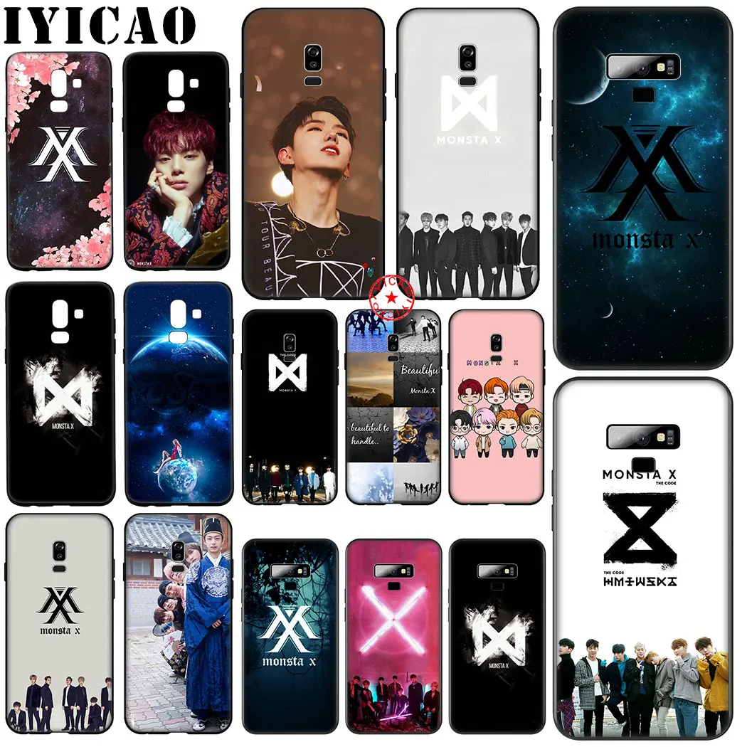 Черный мягкий силиконовый чехол KPOP Boy Group Monsta X для Samsung Galaxy A70S A20E A2 J4 J6 Plus Core J7 Duo J8 из