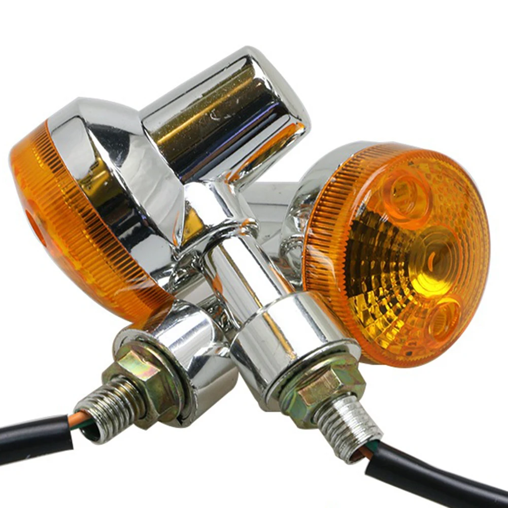 

Motorcycle Styling Replacement Led Steering Round Waterproof Universal Retro Accessories Turn Signal Light