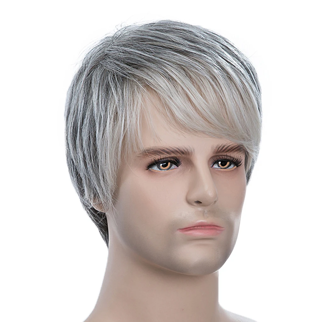 

Парик мужской короткий из натуральных волос, 9 дюймов