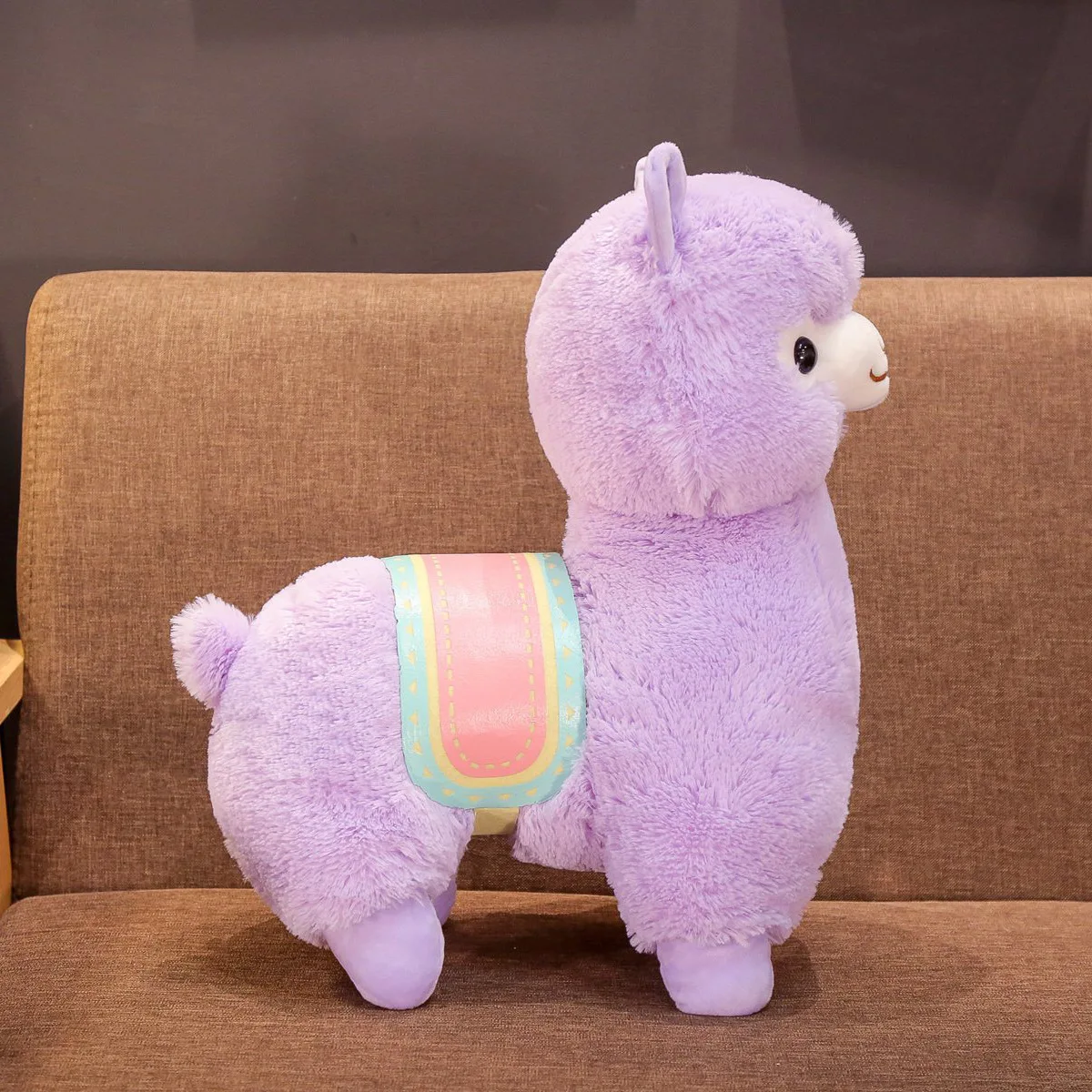 Hot New 1PC 35/50CM Cute Saddle Alpaca Plush Toys Soft Alpacasso Dolls Stuffed Animal Toy Children Birthday Gift | Игрушки и хобби