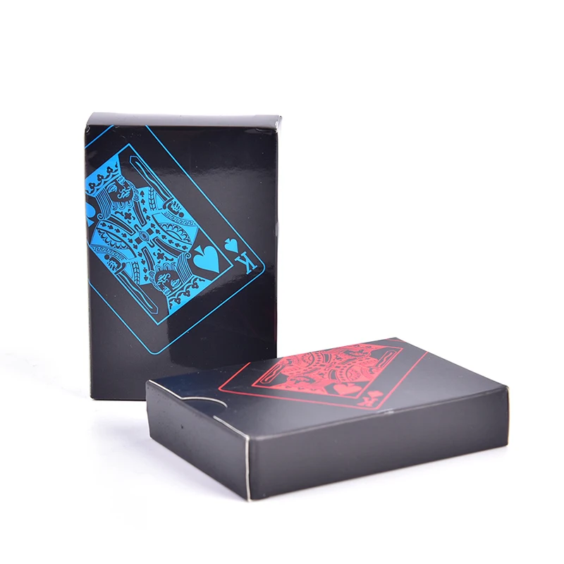 Игральные Карты Magic Box водонепроницаемые пластиковые ПВХ черные игральные карты