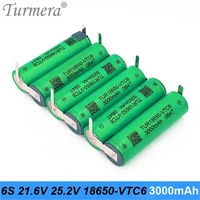 18650 3s 12 6v 4s 16 8v 5s 21v 6s 25v battery pack us18650vtc6 3000mah battery 30a for shurika screwdriver battery customize