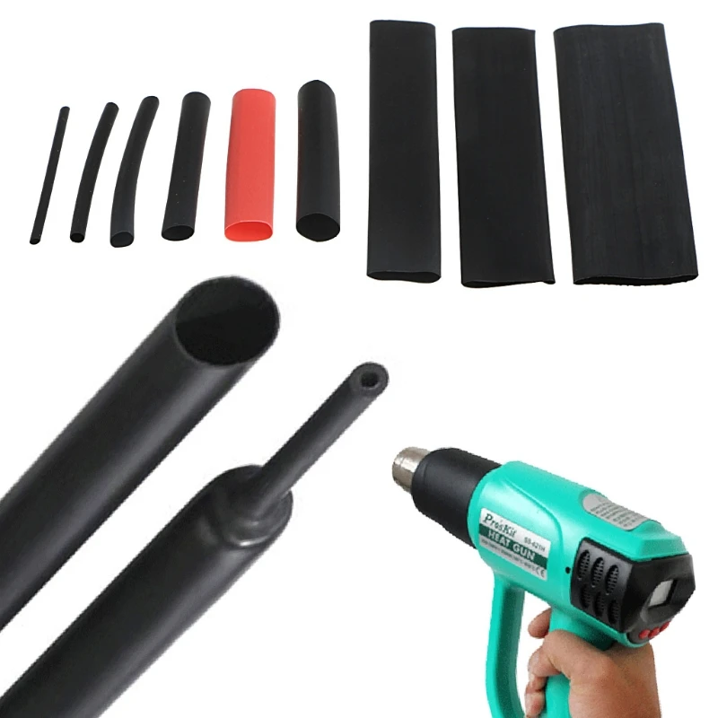 

328 Pcs 2:1 Polyolefin Heat Shrink Tubing Tube Sleeve Wrap Wire Set 8 Size W3JB