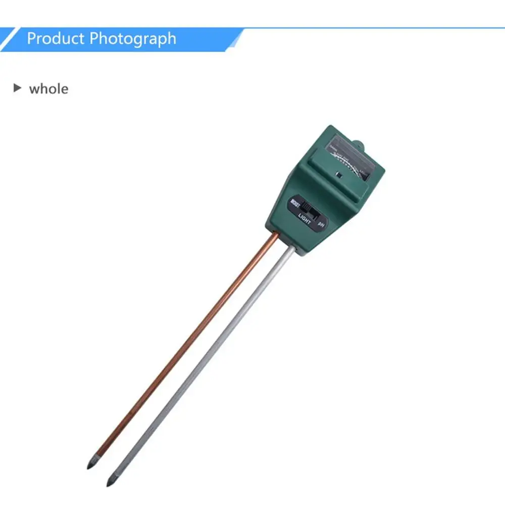 3 в 1 ph тестовый детектор для почвы светильник воды измеритель влажности PH метр