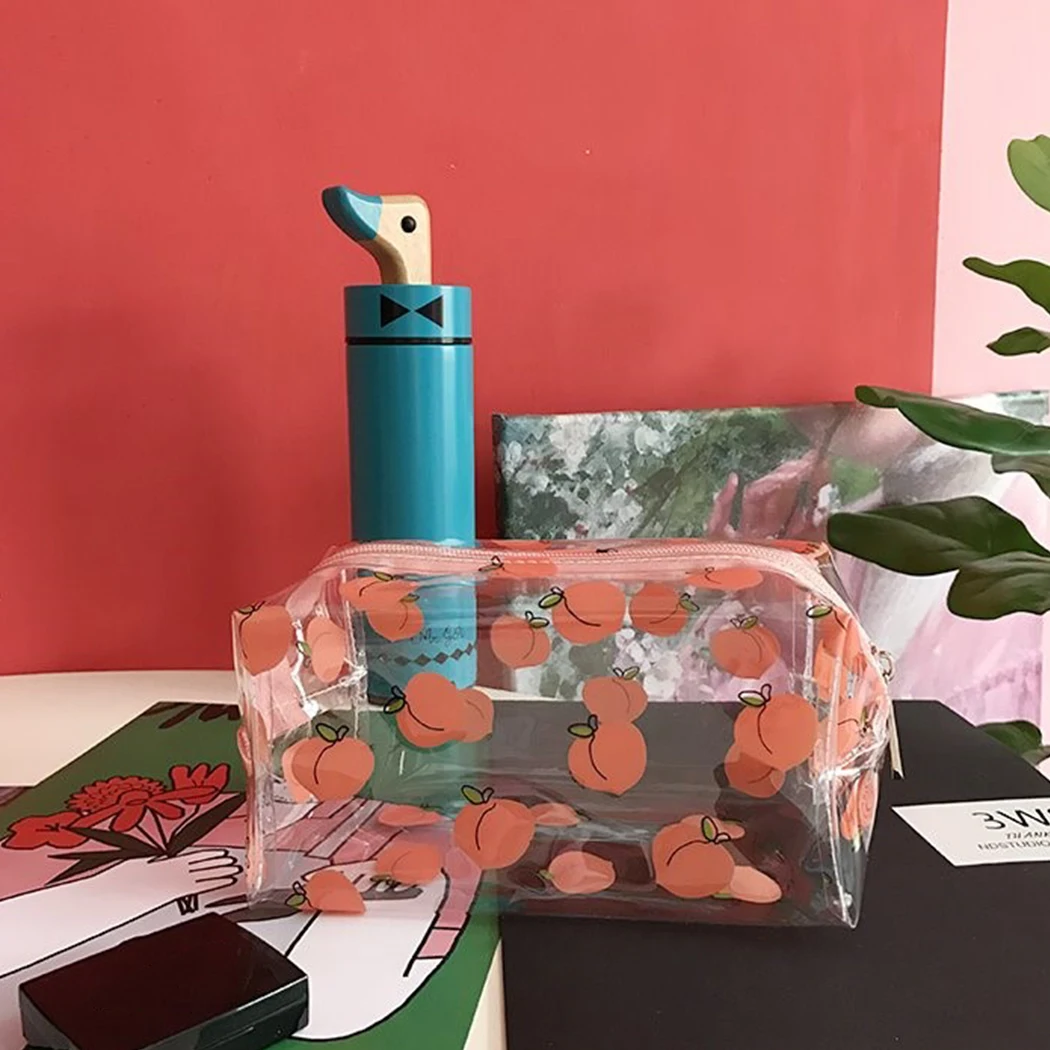 Косметичка с рисунком из мультфильма в Корейском стиле, женская косметичка, сумка для туалетных принадлежностей, водонепроницаемая косметичка, Прямая поставка