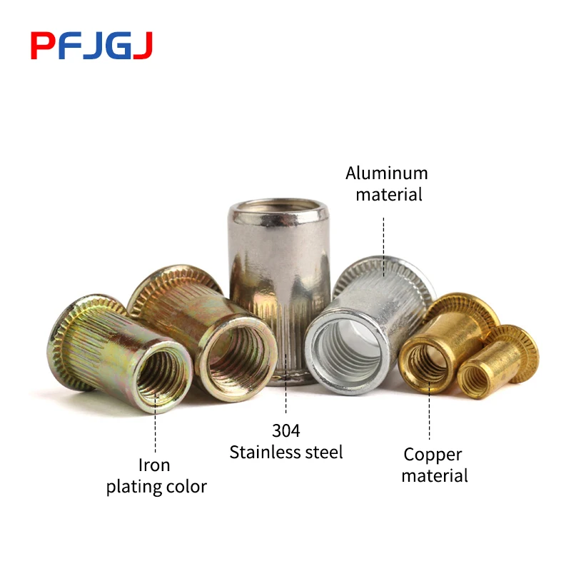 Медная клепальная гайка Peng Fa плоская головка медная полоса kurl вертикальная