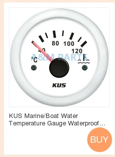KUS морской двигатель Датчик температуры воды Лодка RV автомобиль Temp метр Калибр белый 40-120 градусов