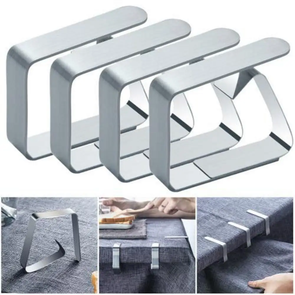 1 шт. зажим для скатерти из нержавеющей стали|Подставки хранения и стеллажи| |